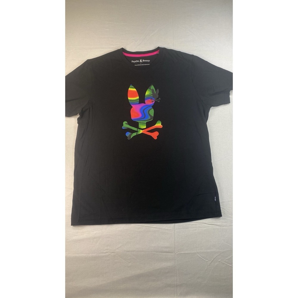 Psycho Bunny Graphic Tee Blackโ Size 7